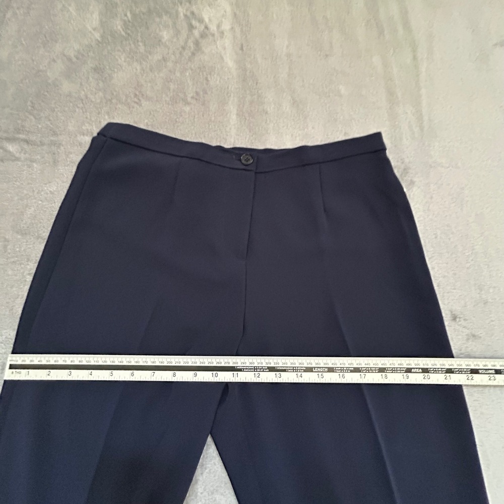 Pendleton Catalina Pants Women 10P Petite Navy Wide Leg Trousers NWT $128 - Picture 12 of 13